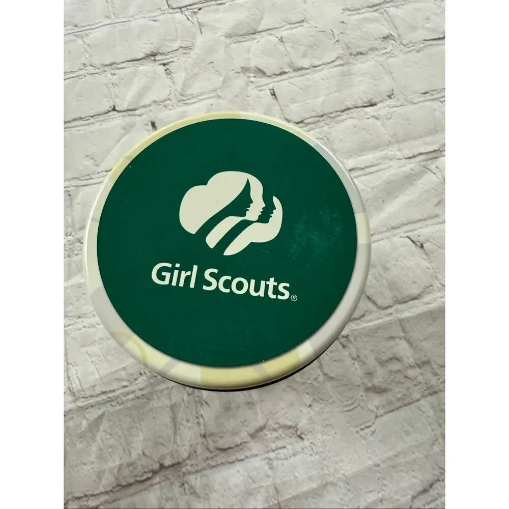 Girl Scouts Uniforms Through The Years Collectible Tin Small Round 1927-Present